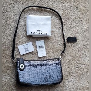 Coach Sequin Penn Shoulder Bag NWT